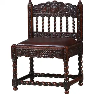 Koloniale stoel ca 1700 incl bekleding naar wens