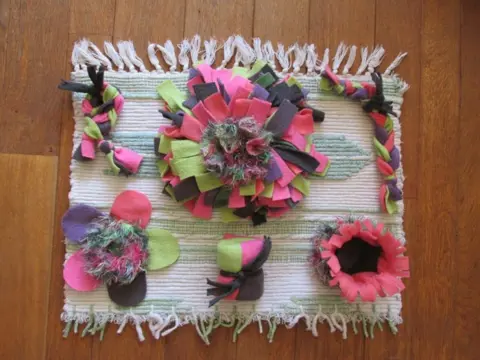 Mooie Handmade snuffelkleden, snuffelmat, hersenwerkspel