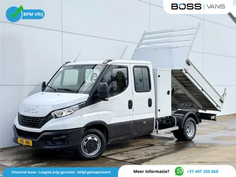 Iveco Daily 35C14 2.3 Kipper Dubbele Cabine Dubbellucht 6 Stoelen Airco Cruise Control Trekhaak Luch