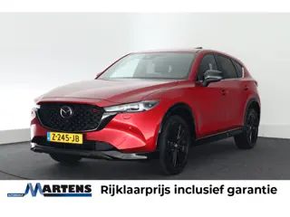 Mazda CX-5 2.5 194pk Homura Trekhaak Schuifdak Leder 360-Camera Bose Keyless Stoelverwarming