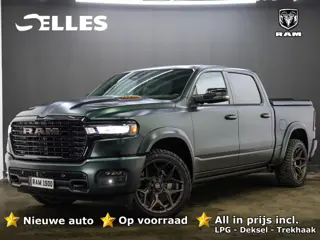 Dodge Ram 1500 2025 3.0L HURRICANE LARAMIE Night Premium | BPM VRIJ | NIEUW | Panoramadak | Luchtver