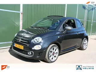 Fiat 500 C 1.0 Hybrid Sport, AIRCO, NAVIGATIE, HALF LEER.