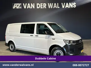 Volkswagen Transporter 2.0 TDI 150pk L2H1 Dubbele Cabine Airco | 5-Zits | Navigatie | Apple Carplay 
