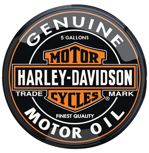 Harley-Davidson Oil Can Ronde Wand Lamp