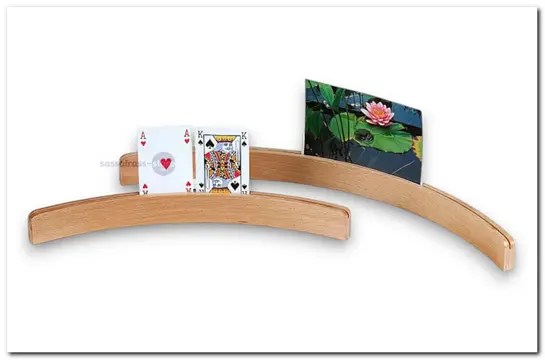 Set van 2 houten kaarthouders - ca. 35cm
