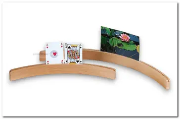 Set van 2 houten kaarthouders - ca. 35cm