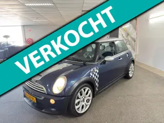 Mini Mini 1.6 Cooper S Checkmate,Apk Nieuw,Airco,Xenon,Cruise,Leder,Lm velgen,N.A.P,2 sleutels,Topst