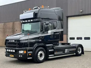 Scania T164-480 V8 / Manual / Retarder / 470 WB / Airco / Original Torpedo-hauber / Leather / Showtr