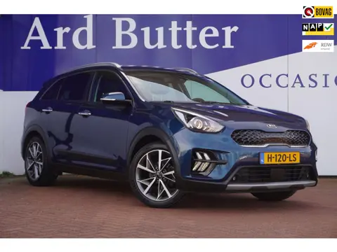 Kia Niro 1.6 GDi Hybrid DynamicPlusLine+Led+breed-navigatie+stuur&stoel-verw+18"lmv+Leder = ORIG/NL/