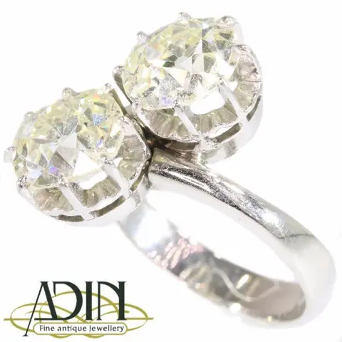 Belle Époque ring met prachtige diamanten