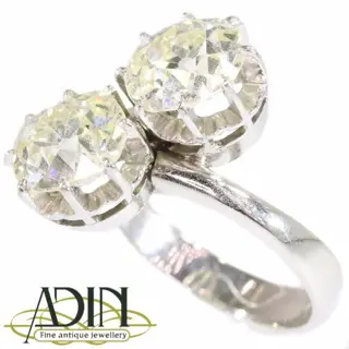 Belle Époque ring met prachtige diamanten