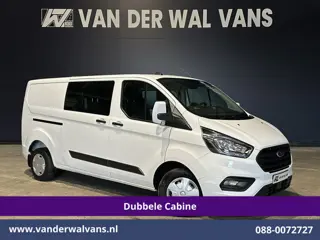 Ford Transit Custom 2.0 TDCI 130pk L2H1 Dubbele Cabine Euro6 Airco | 5-Zits | Navigatie | Apple Carp
