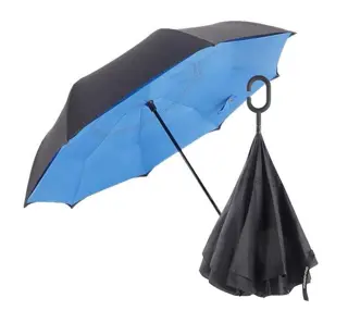 Heeft u ook zo'n hekel aan die onhandige en natte paraplu's?