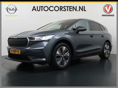 Škoda Enyaq iV 80 Leer Pano-Dak/SchuifDak SOH 93% Trekhaak Camera Navi Ecc Apple Carplay Android Aut