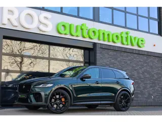 Jaguar F-Pace 5.0 V8 S/C AWD SVR | UNIEK! | DEALER ONDH | BRITISH RACING GREEN | COBRA EXHAUST | STO