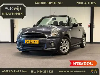 Mini Mini Cabrio 1.6 One Salt|NAVI|HALF LEER|99DKM|GOED ONDERHOUDEN