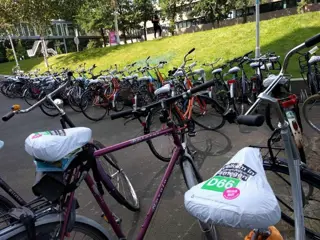 Bedrukte zadelhoesjes promotiemateriaal