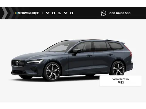 Volvo V60 2.0 T6 Plug-in hybrid AWD Ultra Dark | Panoramadak | Head Up Display | Donker Glas | Sport