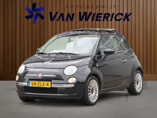 Fiat 500 0.9 TwinAir Lounge 86PK!| Schuif/kantel dak | Leer | Airco | LM Velgen