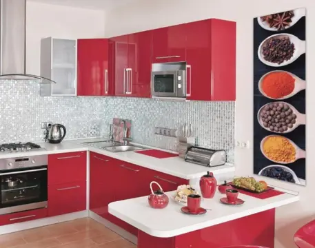 Een mooi schilderij paneel spiegel met infrarood verwarming