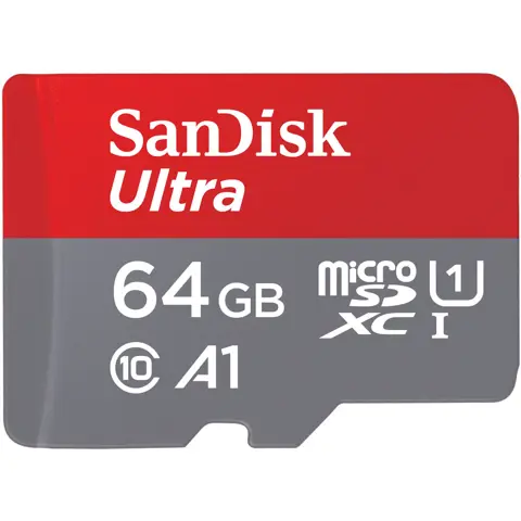 SanDisk Ultra MicroSDXC 64GB + SD Adapter