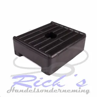 Bootzijsteun / bootkussen 120x100x42mm rubber