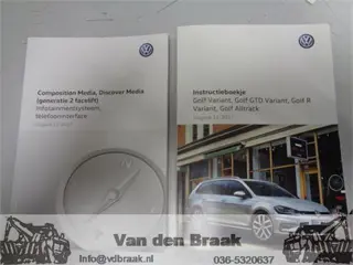 Volkswagen Golf 2012-2020 Instructieboekje