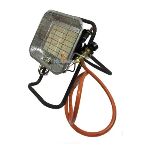 Gas LPG propaan heater op statief met waakvlam, piezo en ODS