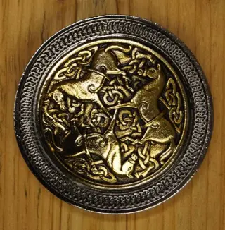 Celtic buckle " Inverurie horses "