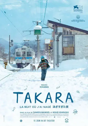 TAKARA, LA NUIT OÙ J'AI NAGÉ filmposter.