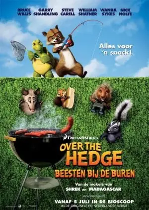 OVER THE HEDGE : EESTEN BIJ DE BUREN filmposter.