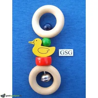 Rammelaar twee ringen met eendje nr. 9145-02