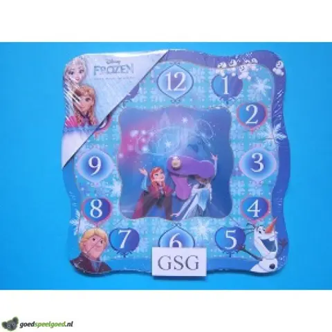 Houten puzzelklok Frozen 12 st nr. 02-15-03-59313-00