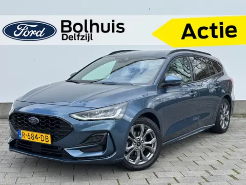 Ford FOCUS Wagon EcoBoost 125pk Hybrid ST Line | All-Seasons | 100% Dealer onderhouden | LED | Clima