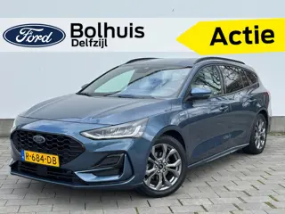 Ford FOCUS Wagon EcoBoost 125pk Hybrid ST Line | All-Seasons | 100% Dealer onderhouden | LED | Clima