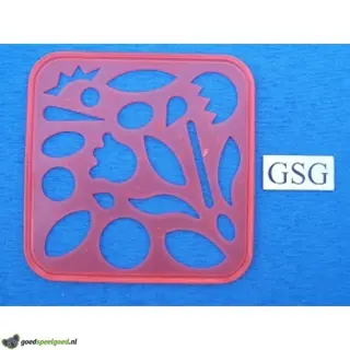 Tekensjabloon bloemen fantasie nr. 50245-03