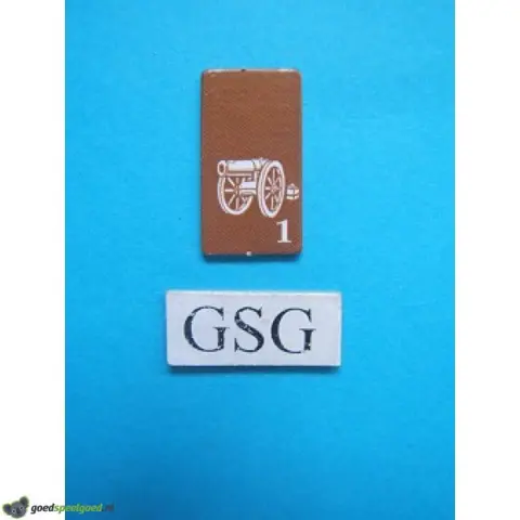 Kaartje kanon geel nr. 60926-02