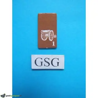 Kaartje kanon geel nr. 60926-02