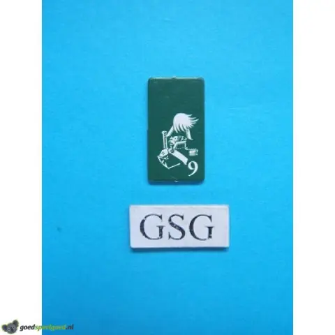 Kaartje maarschalk groen nr. 60927-02