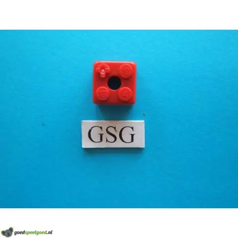 Steen 2x2 (4) rood nr. 16282