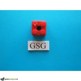 Steen 2x2 (4) rood nr. 16282