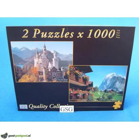 Neuschwanstein &amp; Grindelwald Zwitserland 2x1000 st nr.