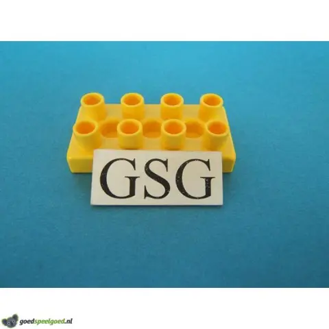 Steen geel 4x2 plat nr. 16385