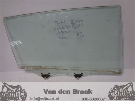 Honda Insight 2009-2014 Ruit portier rechts achter