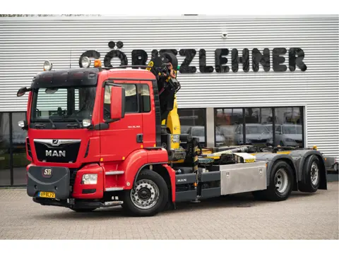 MAN TGS 6x2-4 | Palfinger 18002-EH | Palfinger Haakarm | Cruise | Clima | Camera | Gestuurde sleepas