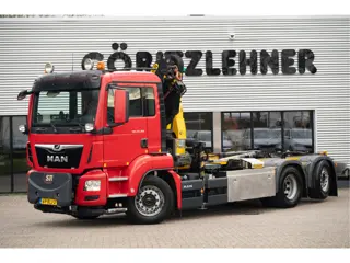 MAN TGS 6x2-4 | Palfinger 18002-EH | Palfinger Haakarm | Cruise | Clima | Camera | Gestuurde sleepas