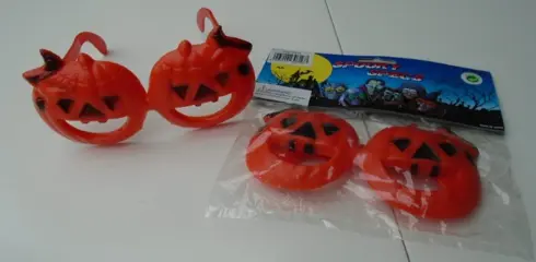 Halloween BRIL PUMPKIN 8 stuks nieuw