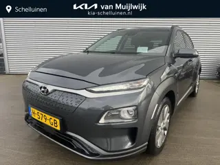 Hyundai Kona EV Premium 64 kWh Trekhaak | Leder | Stoel&Stuurverw + Koeling | Navi | Camera