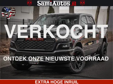 Dodge Ram RS LEDER RODE STIKSELS | 6 PERSOONS | 420Pk 636Nm | Pick-Up | Comfortabele Dubbele Cabine 