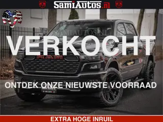 Dodge Ram RS LEDER RODE STIKSELS | 6 PERSOONS | 420Pk 636Nm | Pick-Up | Comfortabele Dubbele Cabine 
